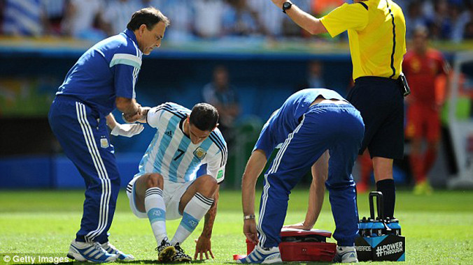 Di Maria nghỉ phần còn lại của World Cup 2014