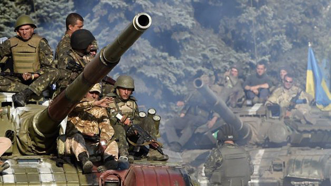 Quân chính phủ Ukraine ở miền đông nước này hôm 4/9	