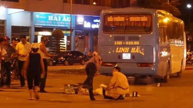 Hiện trường vụ tai nạn. Ảnh: Hoàng Ngọc/Vietnam+