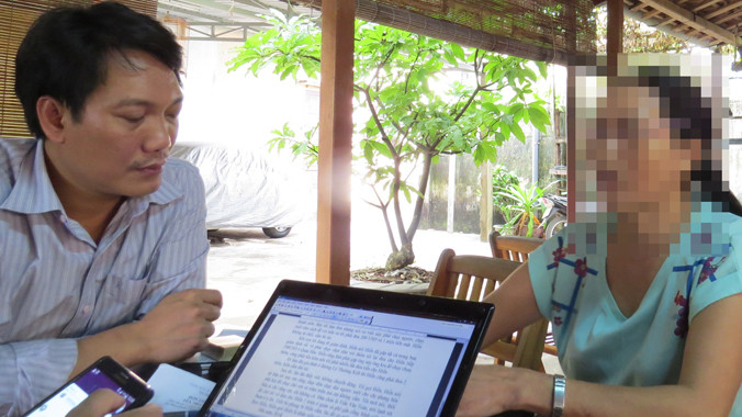 Bà Phương kể lại vụ việc với PV Tiền Phong.