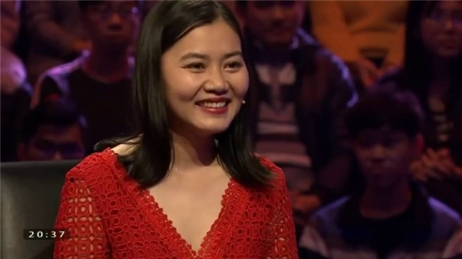 Cô gái xinh đẹp và tự tin là điểm nhấn của chương trình.