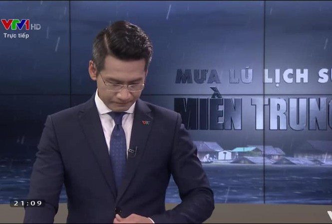 BTV Tuấn Dương chính thức lên tiếng về sự cố khi dẫn live về bão lũ miền Trung