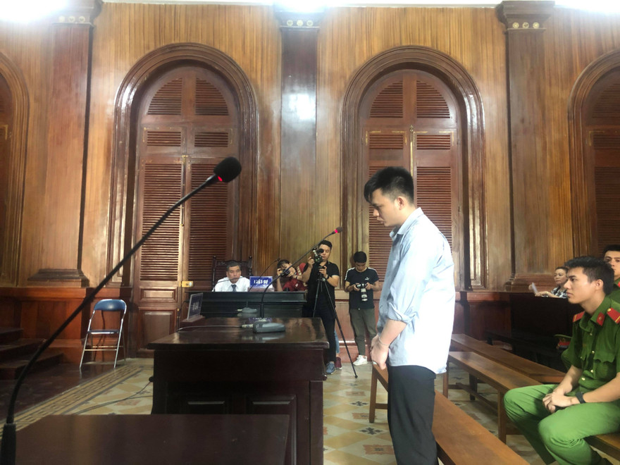 Vũ Ngọc Hiếu vừa nhận án tử hình cho 2 tội danh giết người, cướp tài sản. Ảnh: Tân Châu