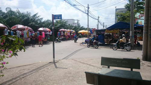 Hiện trường vụ tự thiêu.