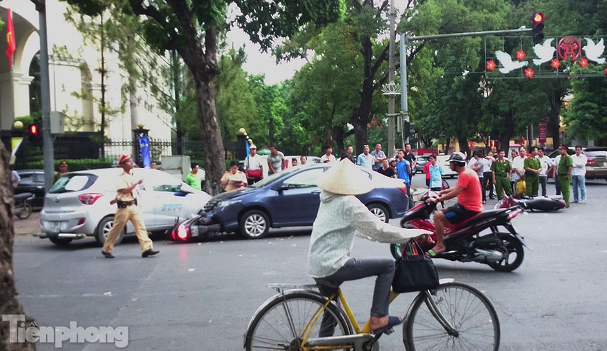 Hiện trường vụ việc. Ảnh: Thanh Hà.