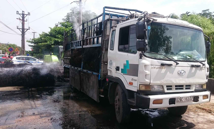 Hiện trường vụ việc.