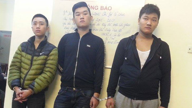 Ba đối tượng tại cơ quan điều tra