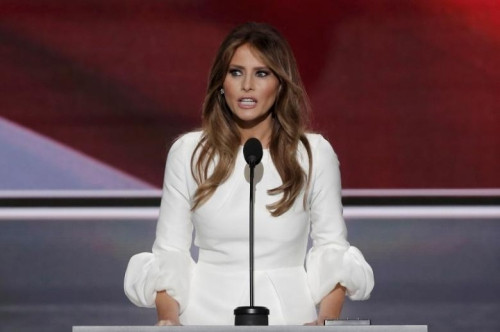 Bà Melania Trump, vợ ứng viên tổng thống Mỹ của đảng Cộng hoà Donald Trump. Ảnh: Reuters.