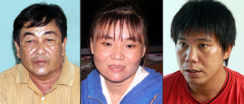 Đại gia Bén, "phù thủy" gây mê Mái Em cùng gã giang hồ Thanh Toàn bị bắt giữ. Ảnh: C.A.