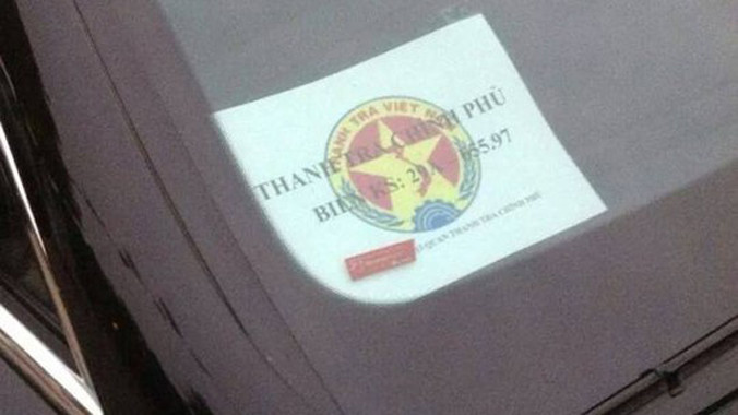 Xe dán logo TTCP để mạo danh TTCP. Ảnh: Otofun.