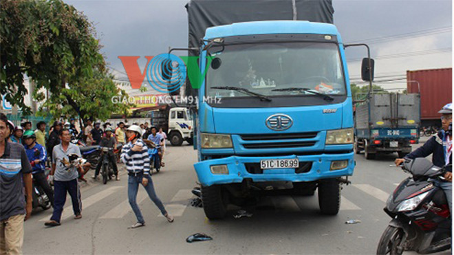 Hiện trường vụ tai nạn thương tâm