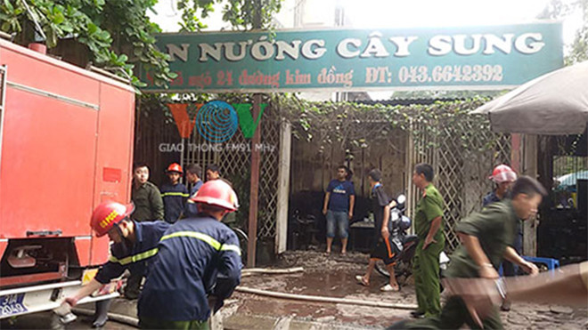 Hiện trường vụ hỏa hoạn