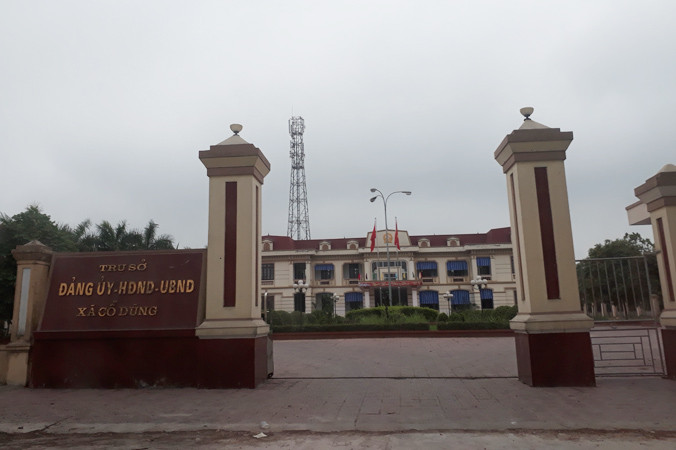 Trụ sở UBND xã Cổ Dũng, huyện Kim Thành, tỉnh Hải Dương. Ảnh: CTV.