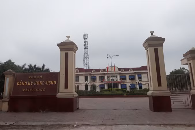 Trụ sở UBND xã Cổ Dũng, huyện Kim Thành, tỉnh Hải Dương. Ảnh: CTV.