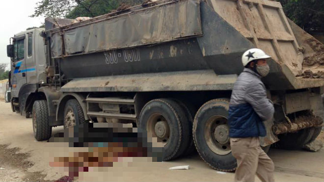 Hiện trường vụ tai nạn.