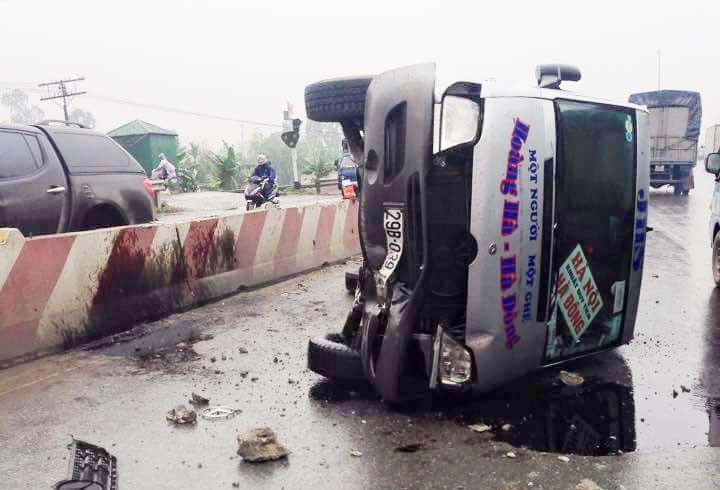 Hiện trường vụ tai nạn.