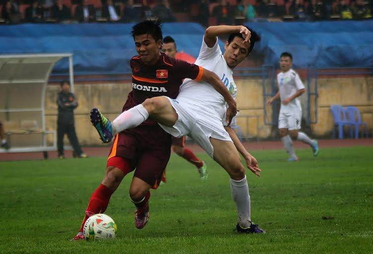 Olympic Việt Nam đã chơi đầy ấn tượng. Ảnh: Gia Hưng.