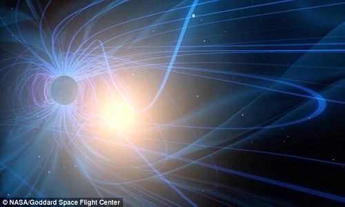 Tấm chắn từ trường bao quanh Trái Đất đang tạm thời bị nứt. Ảnh: NASA.