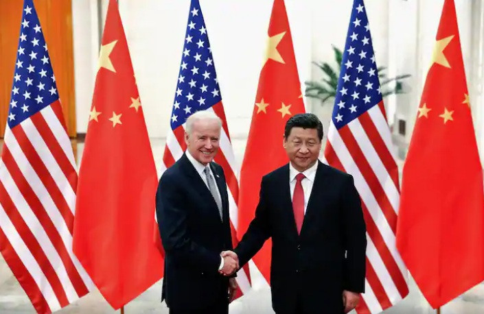 Ông Joe Biden trong một dịp gặp ông Tập Cận Bình năm 2013. (Ảnh: Reuters) 