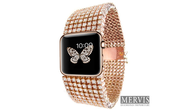 Sốc với giá đồng hồ Apple vàng nạm kim cương