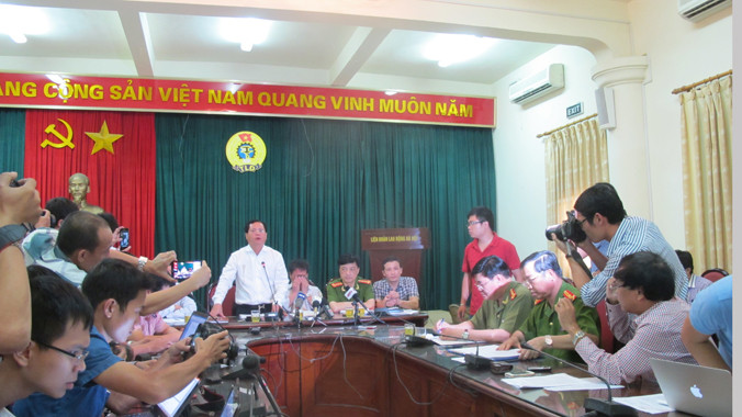 Quang cảnh buổi họp báo