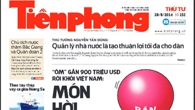 Tiền Phong ra ngày 20/8 có gì đáng chú ý?