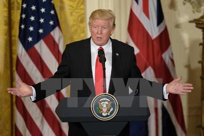 Tổng thống Mỹ Donald Trump. (Nguồn: AFP/TTXVN)