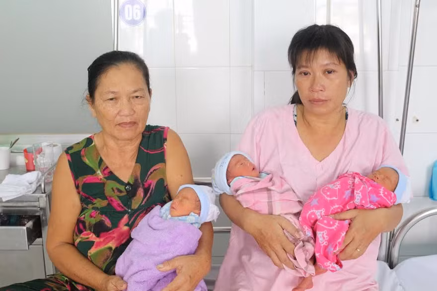 3 bé trai trong ca tam thai ở Cần Thơ (Bệnh viện cung cấp)