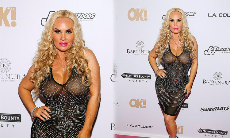 Coco Austin lại khiến dân mạng ‘đỏ mặt’ vì váy xuyên thấu phô vòng một ngoại cỡ