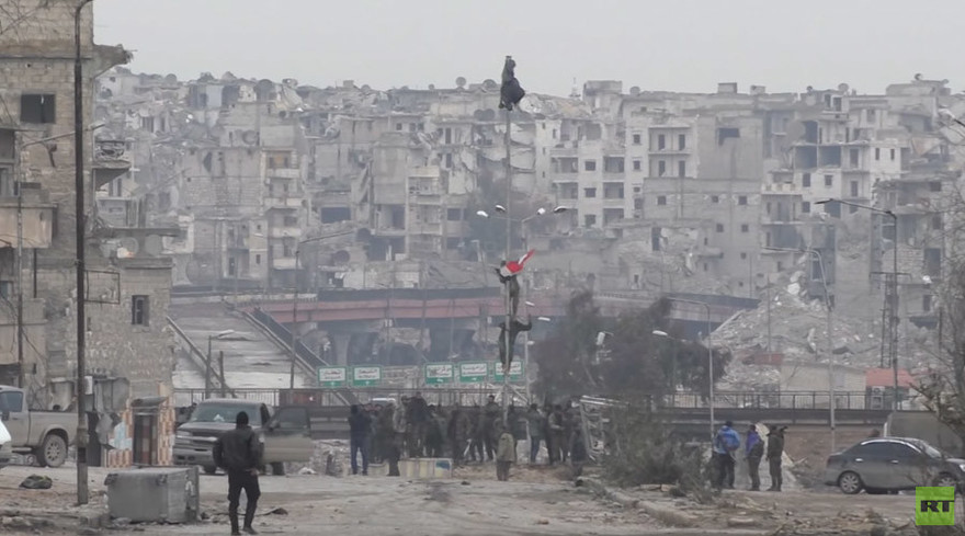 Aleppo đã được giải phóng khỏi sự kiểm soát của quân phiến loạn. Ảnh: RT