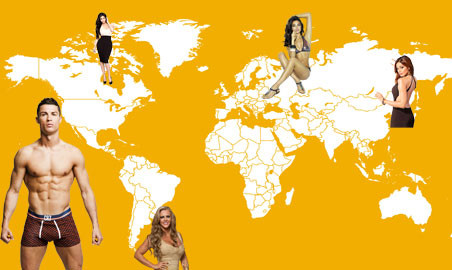 Ronaldo và những cuộc tình xuyên 5 châu 4 bể