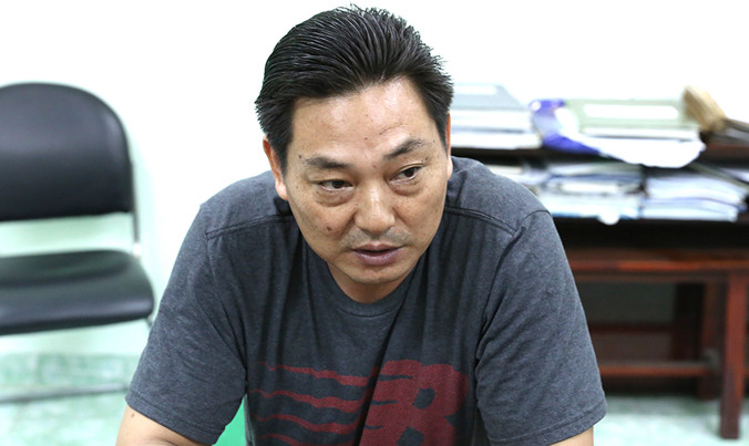 Nghi can chém 3 người trong cùng công ty bị cơ quan công an tạm giữ.