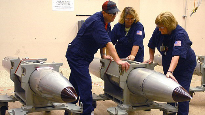 Bom nguyên tử chiến thuật thế hệ mới B61-12 của Mỹ. Nguồn: dailymail.co.uk.