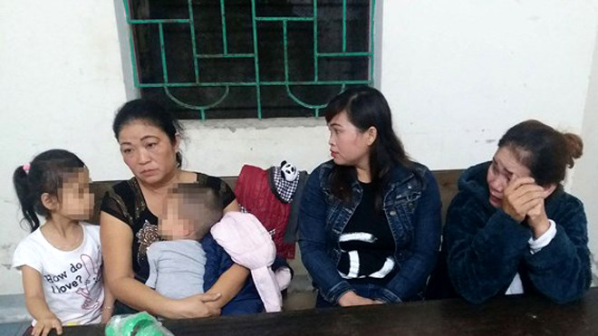 Các đối tượng tại cơ quan công an