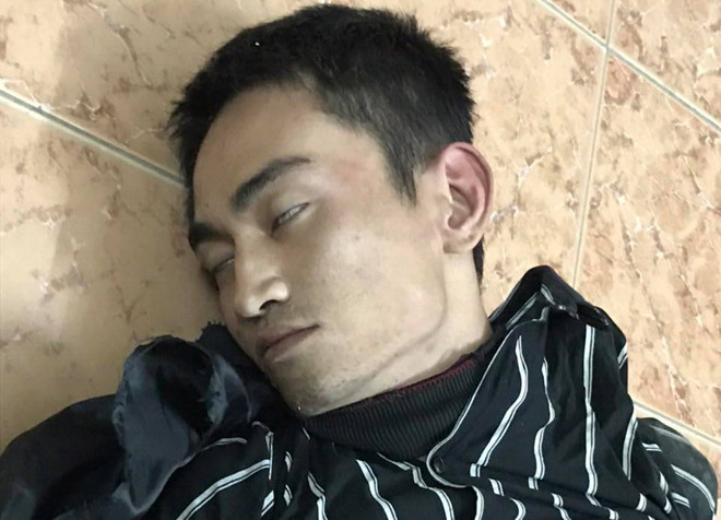 Tùng tại cơ quan điều tra. Ảnh: Công an