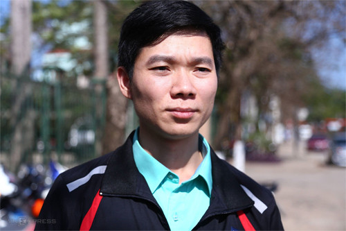 Bị cáo Hoàng Công Lương tại phiên sơ thẩm một tháng trước