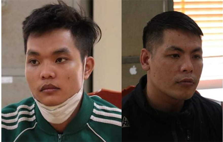 Hai đối tượng Chanh, Thịnh. Ảnh Công an cung cấp.