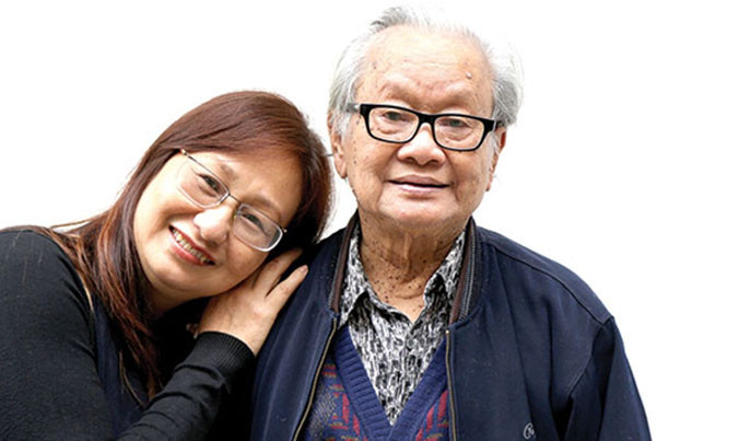 Vợ chồng nhạc sĩ Hồng Đăng. Ảnh: TL.