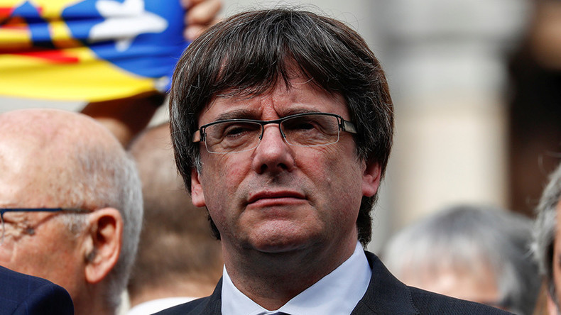 Lãnh đạo Catalonia vừa bị phế truất Carles Puigdemont. Ảnh: Reuters