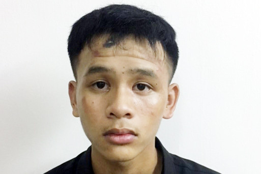 Cường tại cơ quan công an.