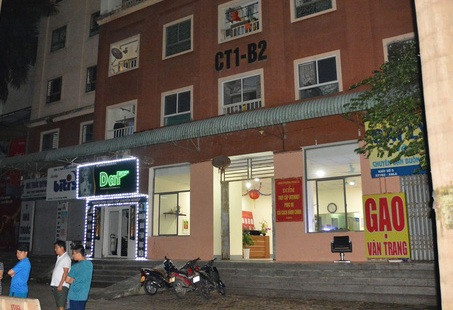 Tòa nhà nơi xảy ra vụ việc.