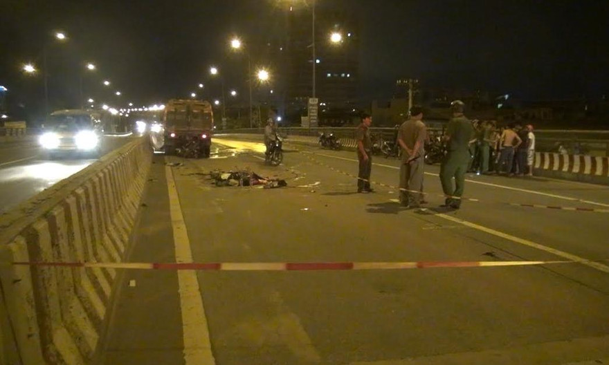 Hiện trường tai nạn.