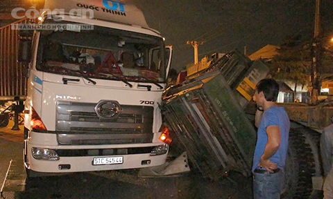 Hiện trường tai nạn.