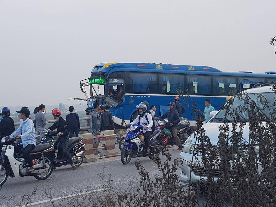 Hiện trường vụ tai nạn. Ảnh: FB