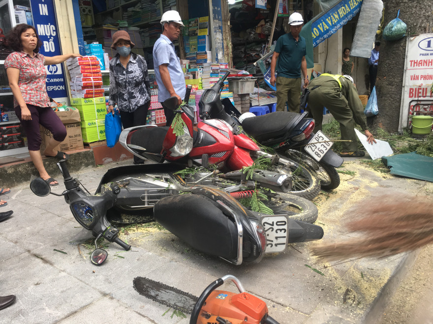 Hiện trường vụ việc. Ảnh: Thanh Hà.