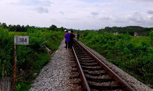 Hiện trường vụ tai nạn. Ảnh: Đ.H