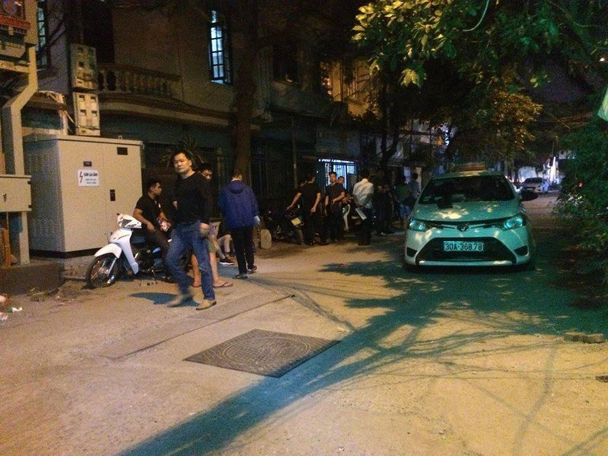 Hiện trường vụ việc.