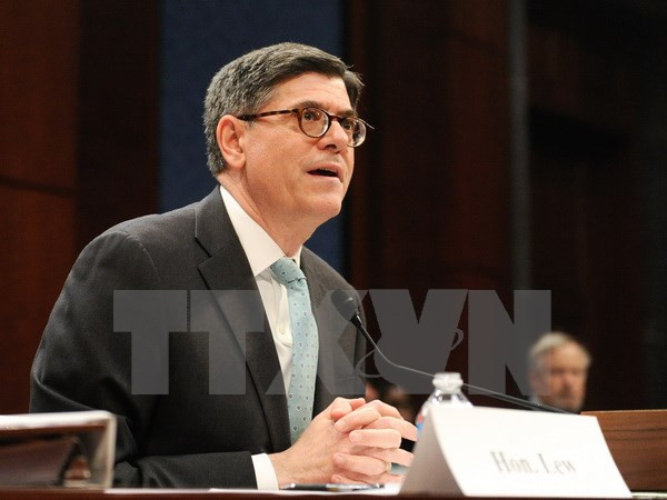 Bộ trưởng Tài chính Mỹ Jacob Lew. (Ảnh: THX/TTXVN)