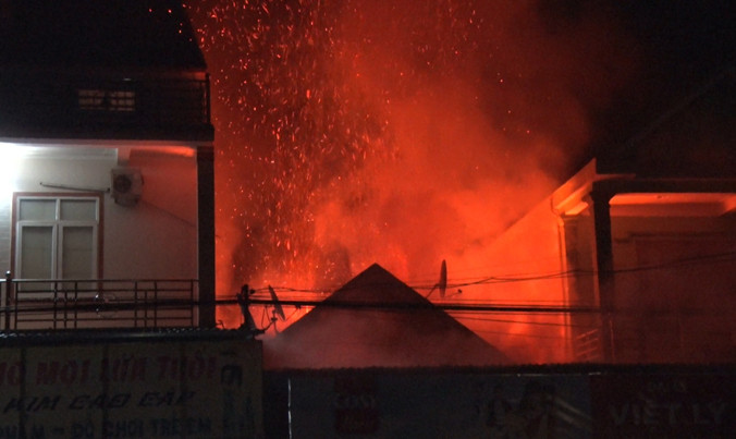 Hiện trường vụ cháy.