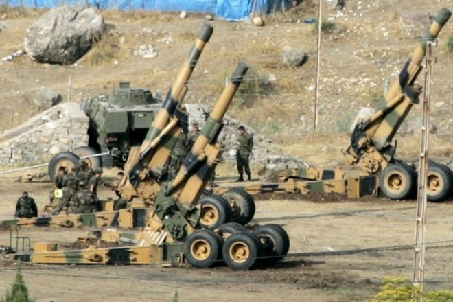 Pháo quân đội Thổ Nhĩ Kỳ. (Nguồn: AP)